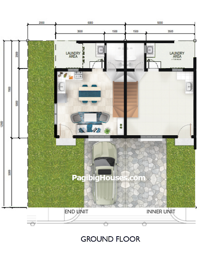 3BR Solar-Powered House Floor Plan 3BR Solar-Powered House Floor Plan