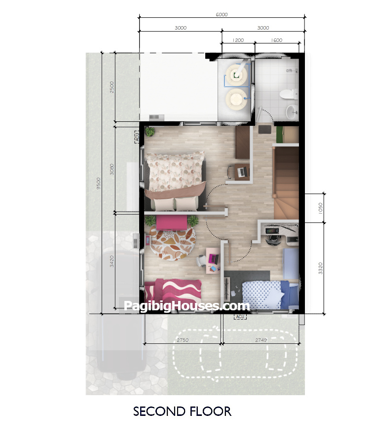 4BR Solar-Powered House Floor Plan
