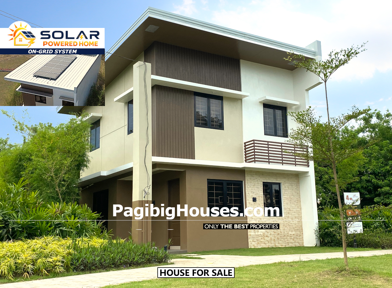 Solar-Powered House with 4 Bedrooms